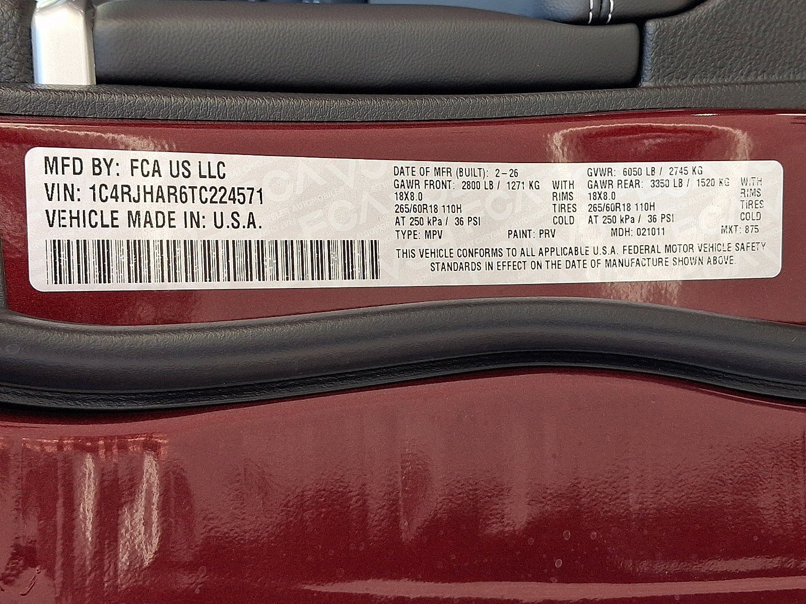 New 2026 Jeep Grand Cherokee Altitude image 18