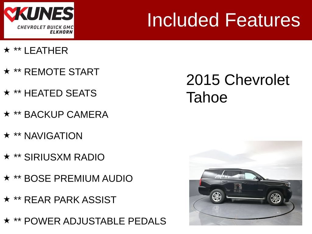 Used 2015 Chevrolet Tahoe LT AWD/4WD video 2
