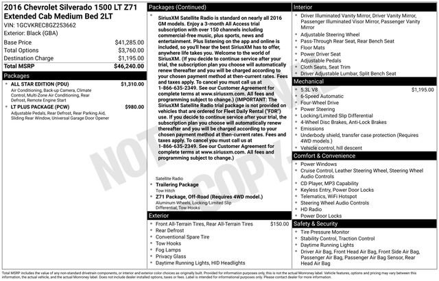 Used 2016 Chevrolet Silverado 1500 LT w/ All Star Edition image 11