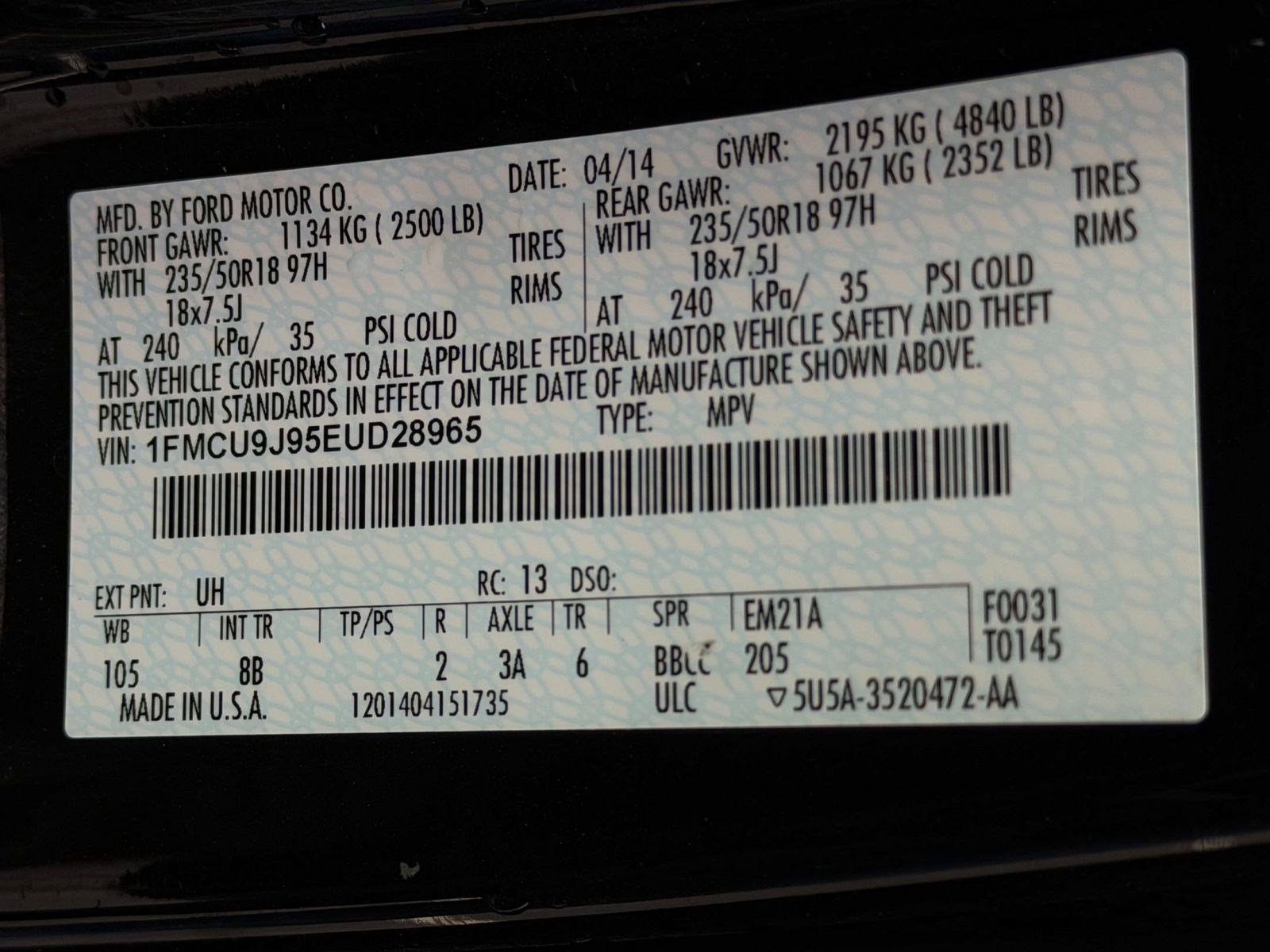 Used 2014 Ford Escape Titanium image 20