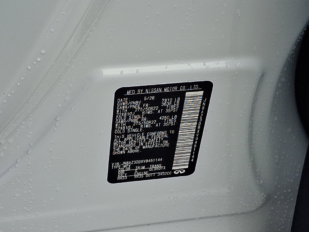 New 2027 INFINITI QX80 Sensory AWD/4WD image 22