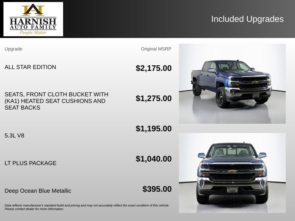 Used 2018 Chevrolet Silverado 1500 LT w/ All Star Edition AWD/4WD image 4