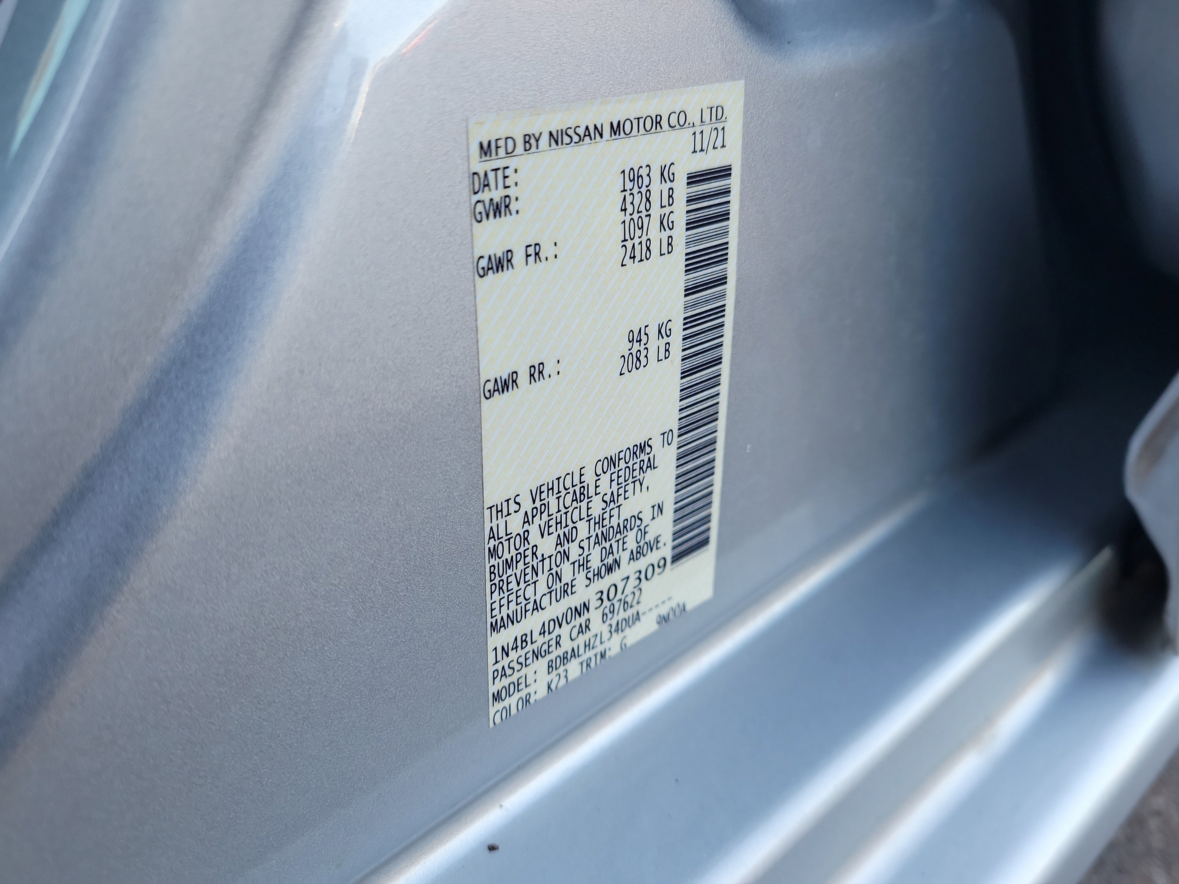 Certified 2022 Nissan Altima 2.5 SV image 31