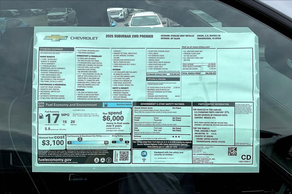New 2025 Chevrolet Suburban Premier image 14