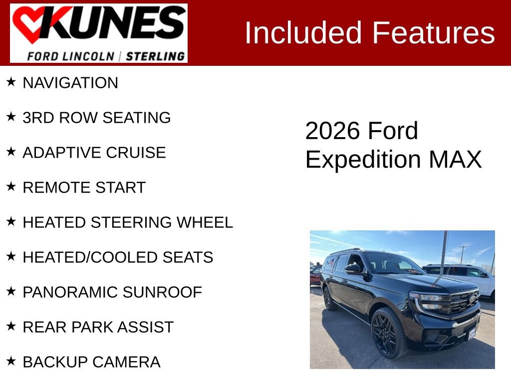 New 2026 Ford Expedition Max Platinum w/ Stealth Performance Package image 3