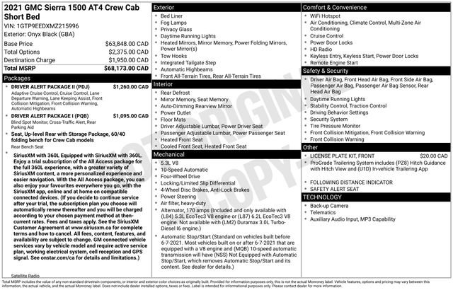 Used 2021 GMC Sierra 1500 AT4 w/ Driver Alert Package II AWD/4WD image 31