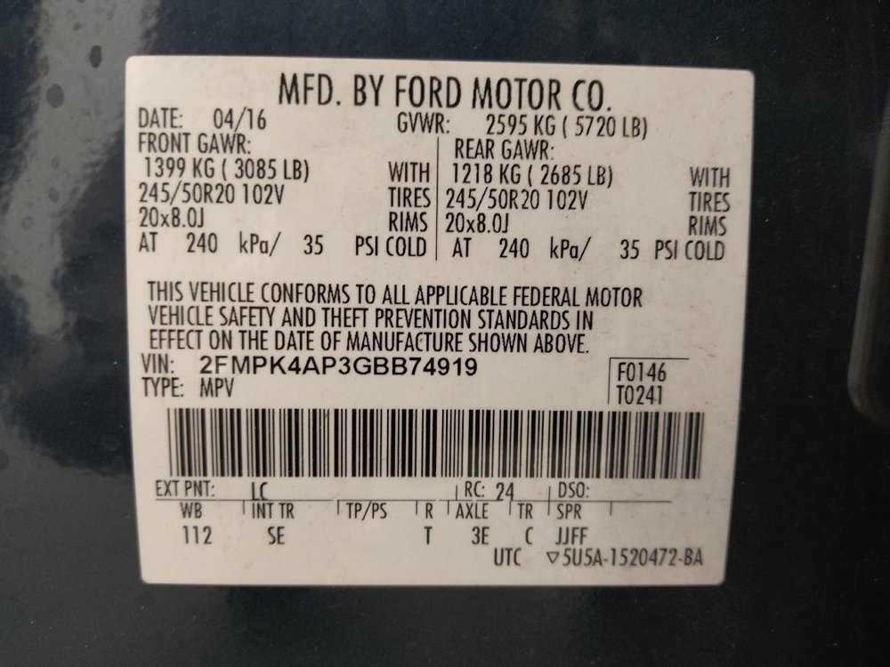 Used 2016 Ford Edge Sport w/ Technology Package AWD/4WD image 33