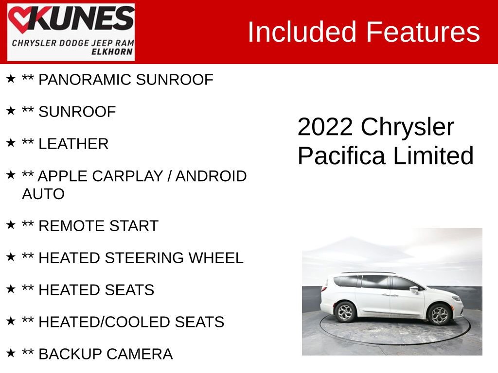 Used 2022 Chrysler Pacifica Limited image 2