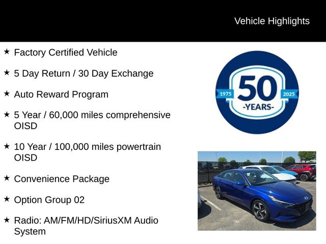Used 2023 Hyundai Elantra SEL w/ Convenience Package FWD image 5