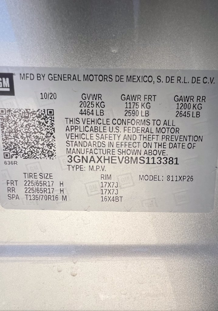 Certified 2021 Chevrolet Equinox LS FWD image 32