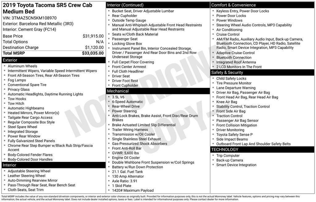 Used 2019 Toyota Tacoma SR5 image 5
