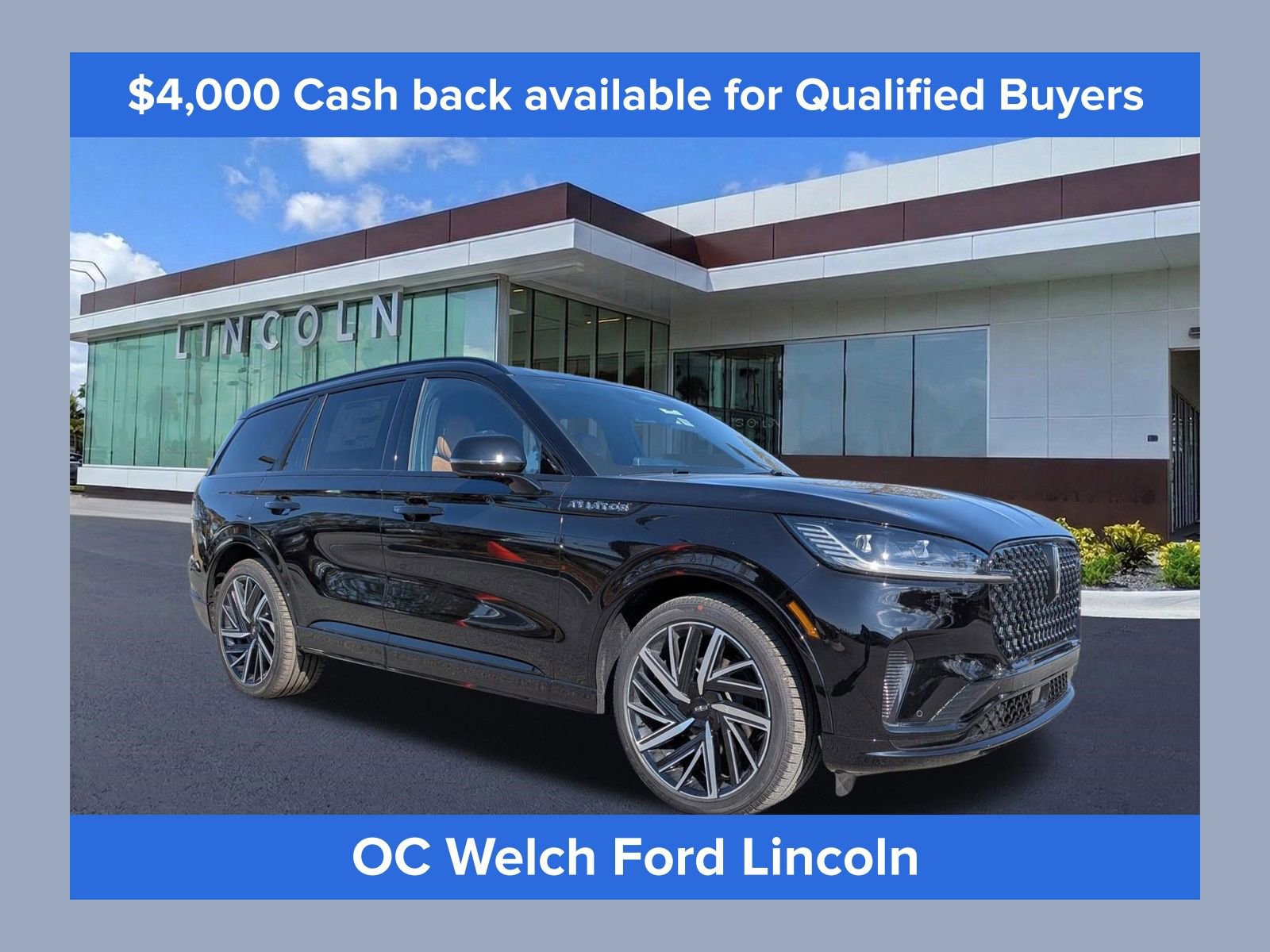 New 2026 Lincoln Aviator Black Label w/ Jet Appearance Package AWD/4WD image 1