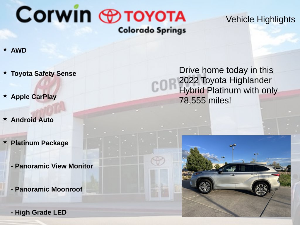 Used 2022 Toyota Highlander Platinum AWD/4WD image 6
