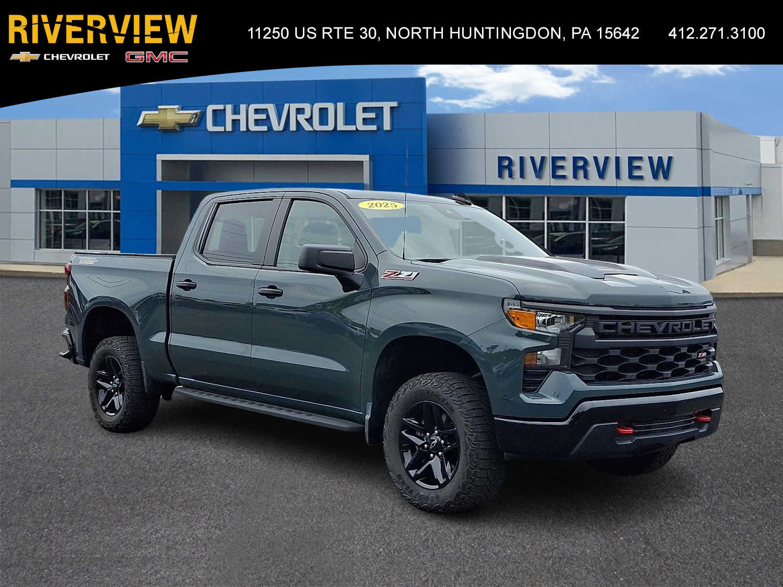 Used 2025 Chevrolet Silverado 1500 Custom Trail Boss AWD/4WD image 1