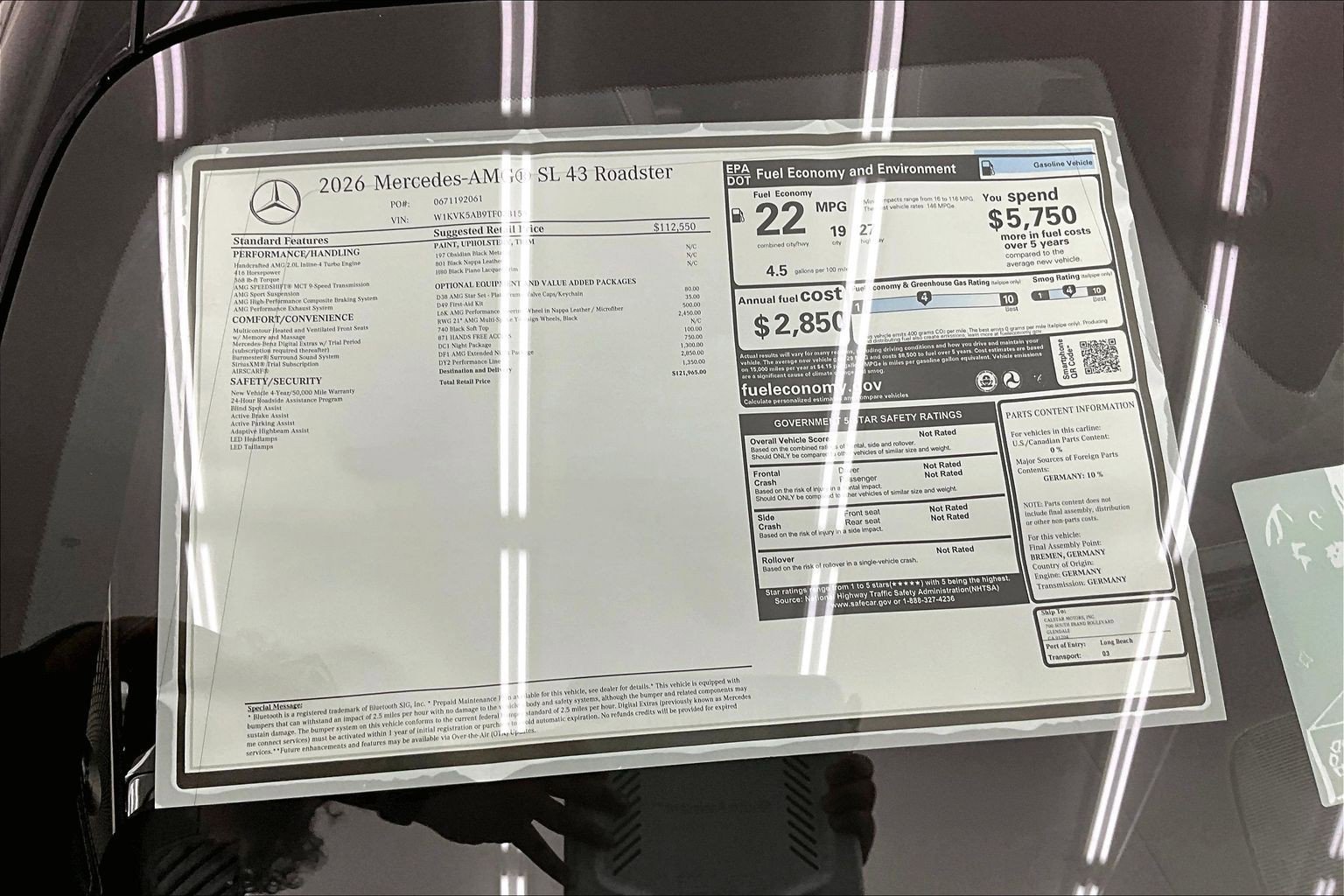 New 2026 Mercedes-Benz SL 43 AMG image 16