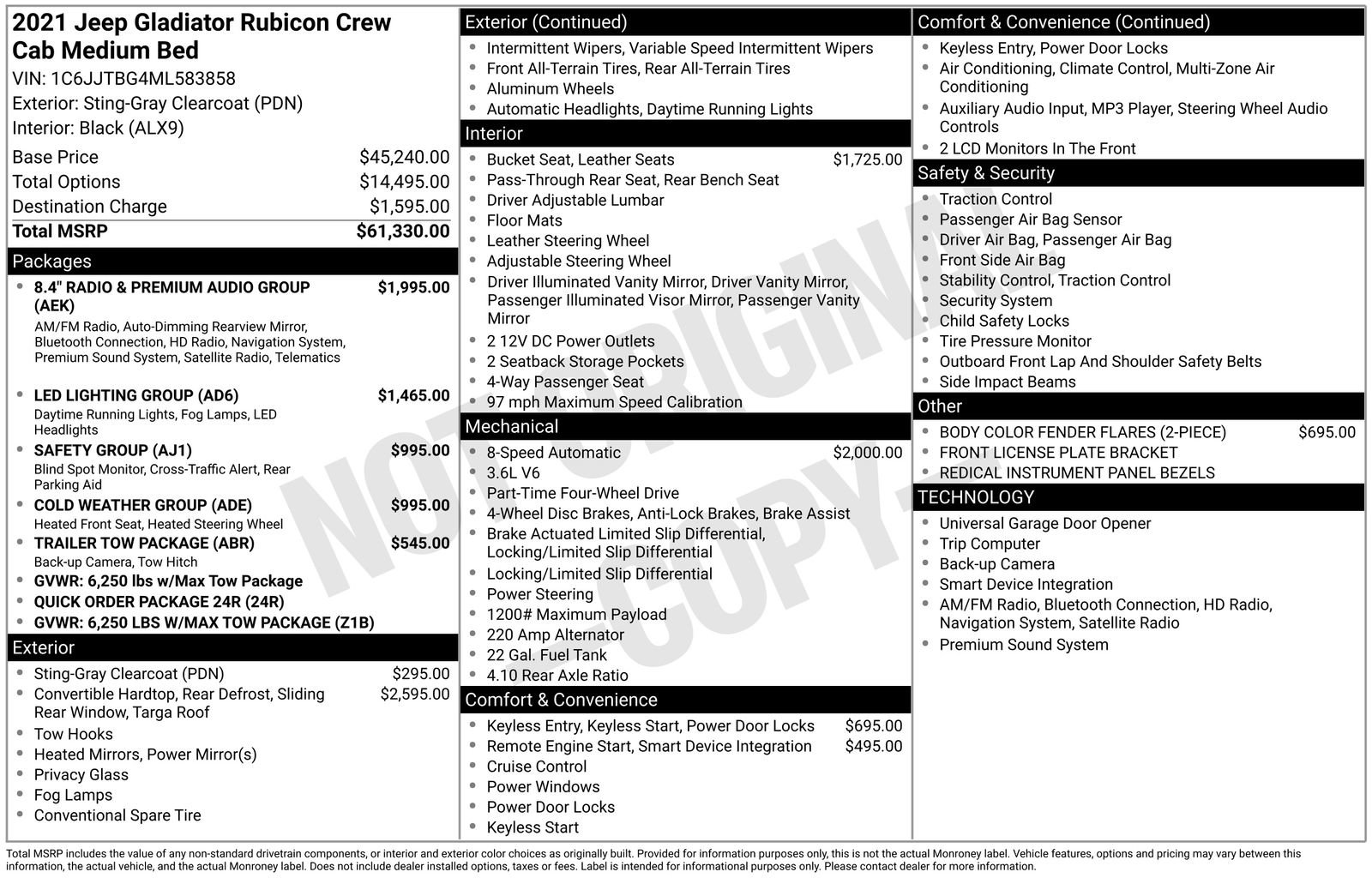 Used 2021 Jeep Gladiator Rubicon image 34