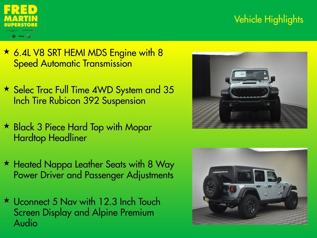 New 2027 Jeep Wrangler Unlimited Rubicon 392 AWD/4WD image 7