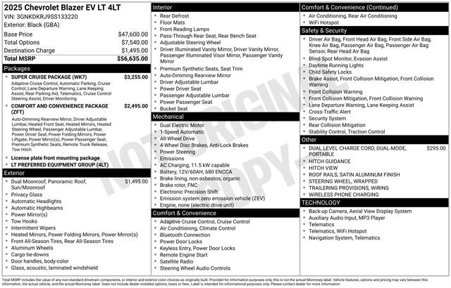 New 2025 Chevrolet Blazer EV LT w/ Super Cruise Package AWD/4WD image 27