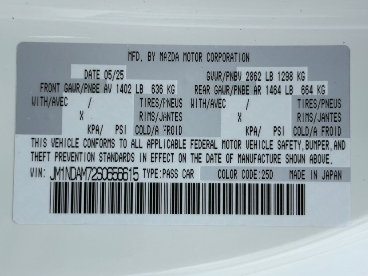 Used 2025 MAZDA MX-5 Miata RF Grand Touring RWD image 38