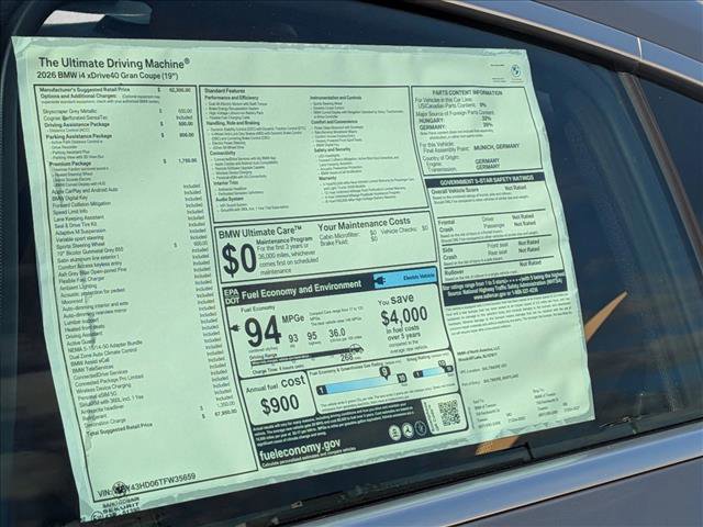 New 2026 BMW i4 xDrive40i w/ Premium Package image 19