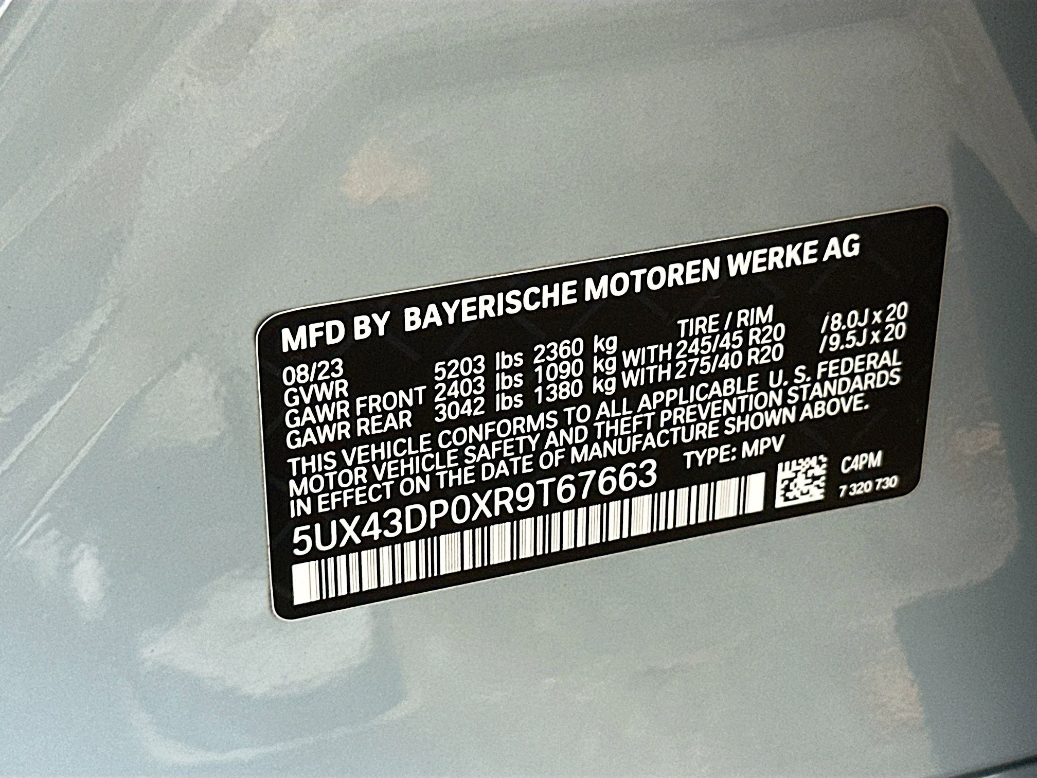 Certified 2024 BMW X3 sDrive30i w/ M Sport Package image 34