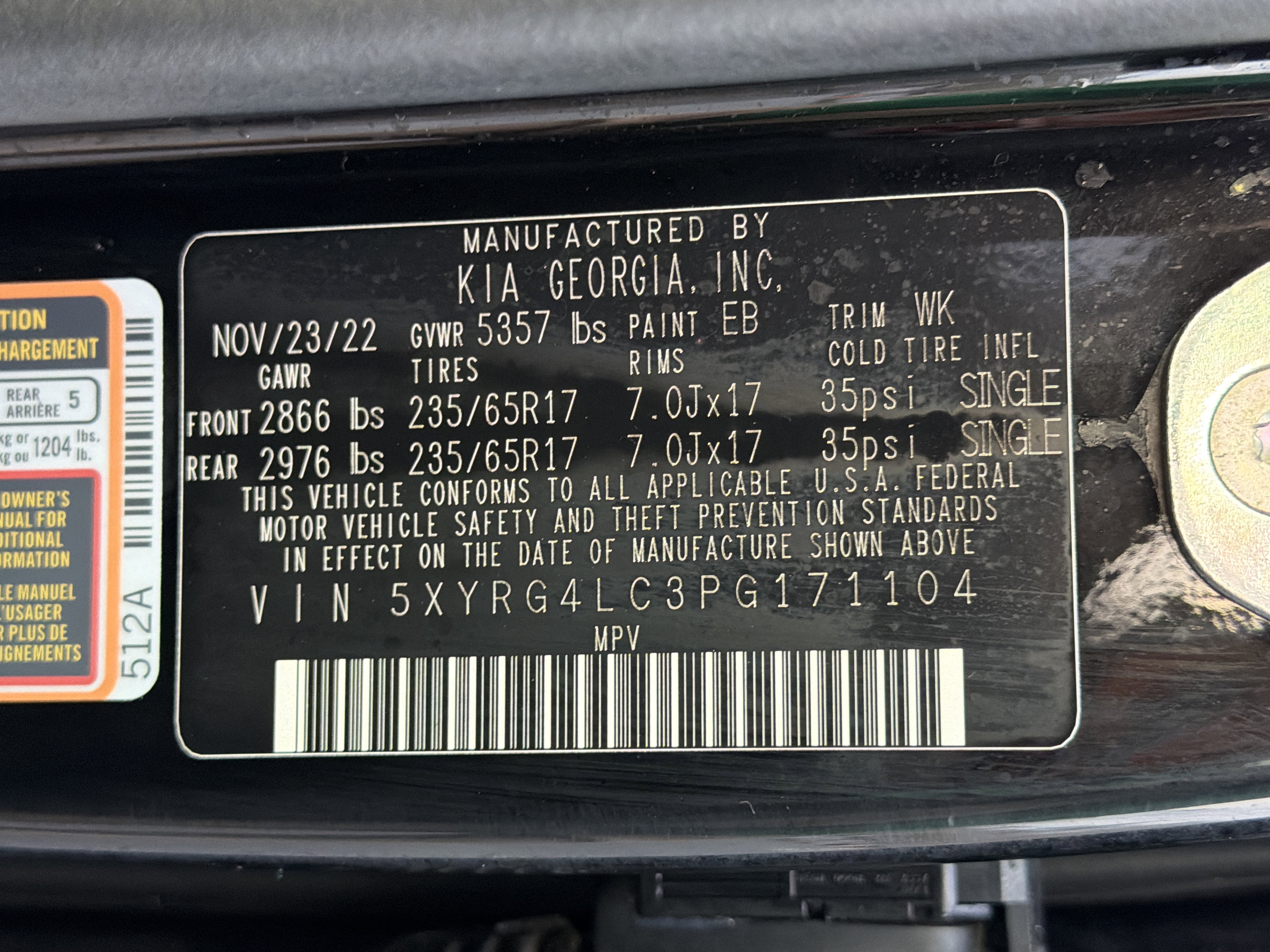 Used 2023 Kia Sorento LX image 34