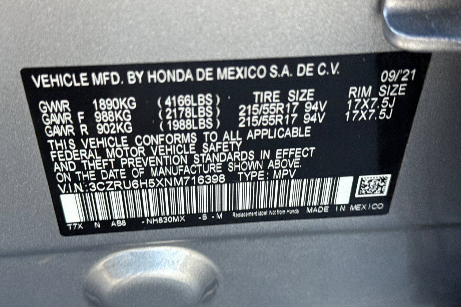 Used 2022 Honda HR-V EX image 32