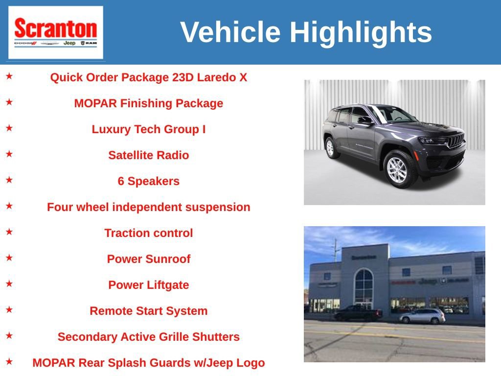 New 2025 Jeep Grand Cherokee Laredo X w/ Luxury Tech Group I image 6