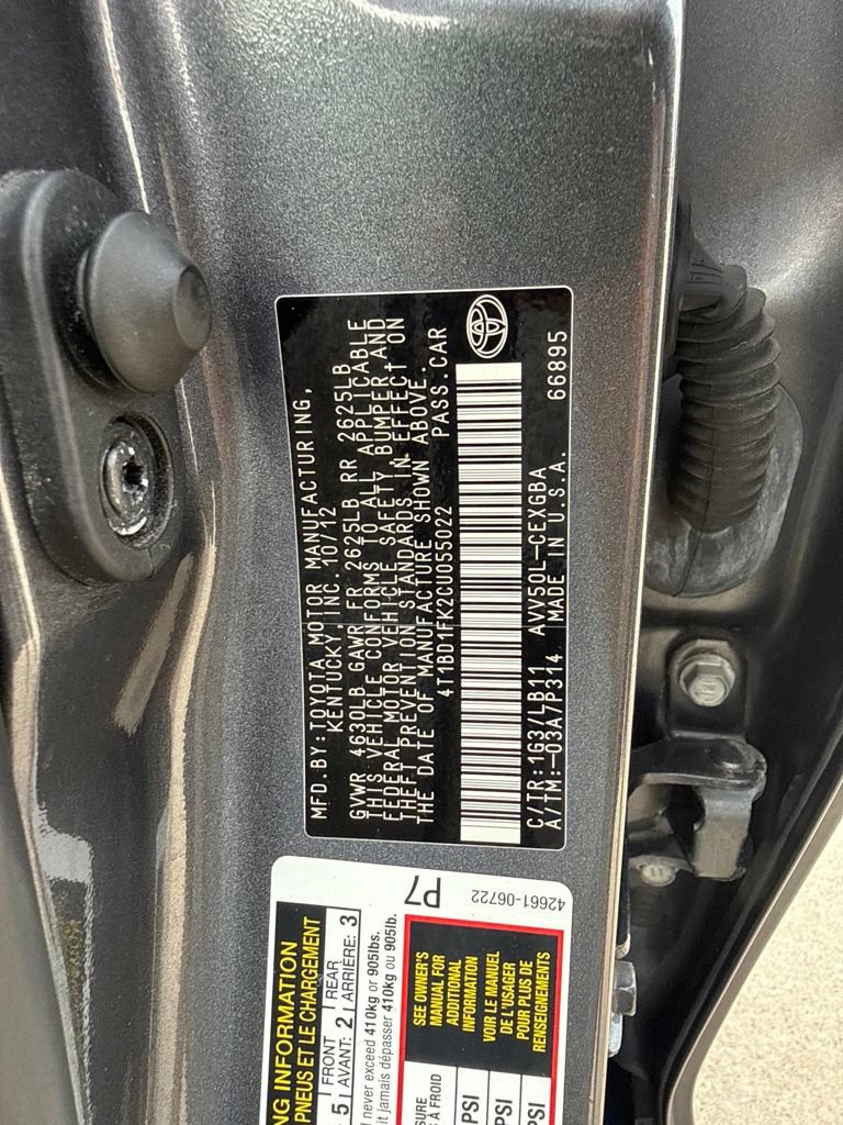 Used 2012 Toyota Camry XLE w/ Leather Pkg FWD image 25