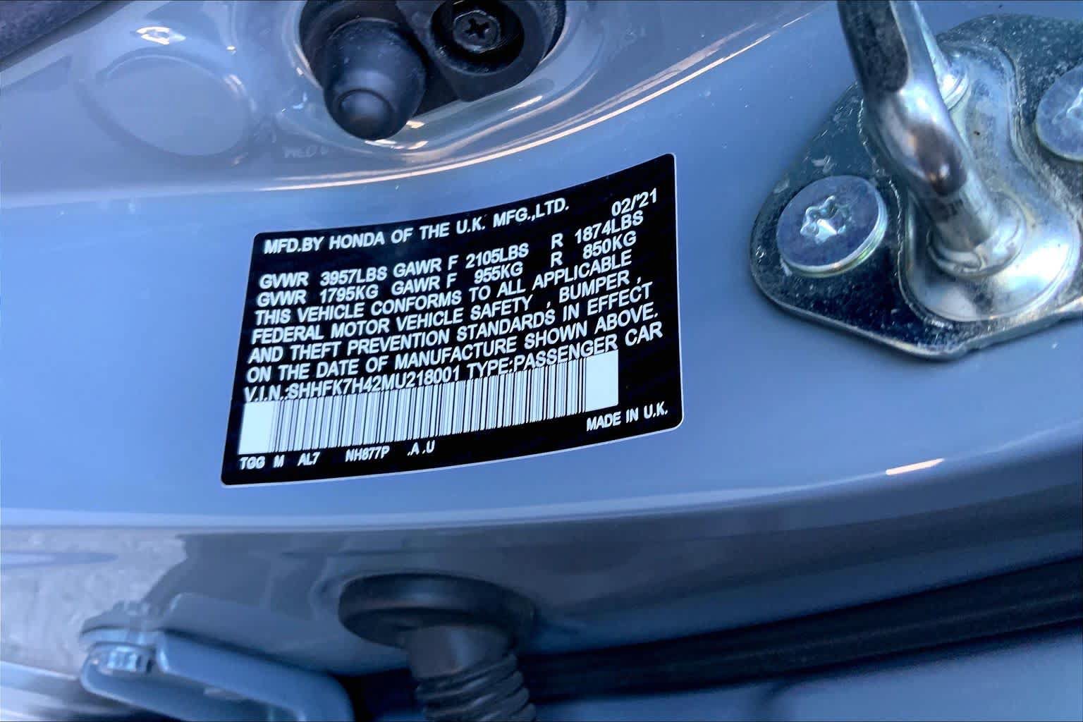 Used 2021 Honda Civic Sport image 33