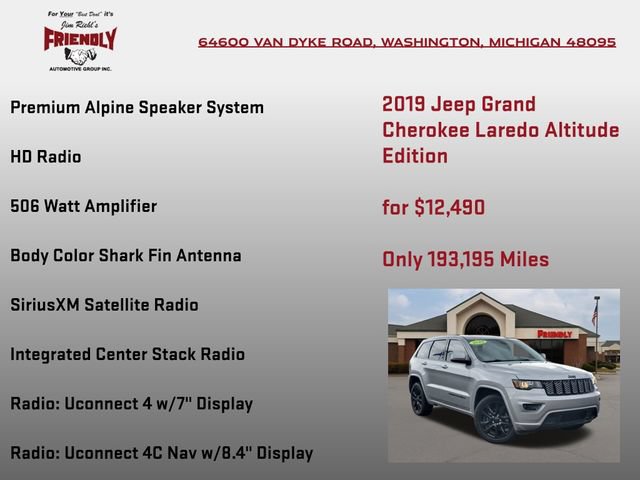 Used 2019 Jeep Grand Cherokee Altitude AWD/4WD image 25