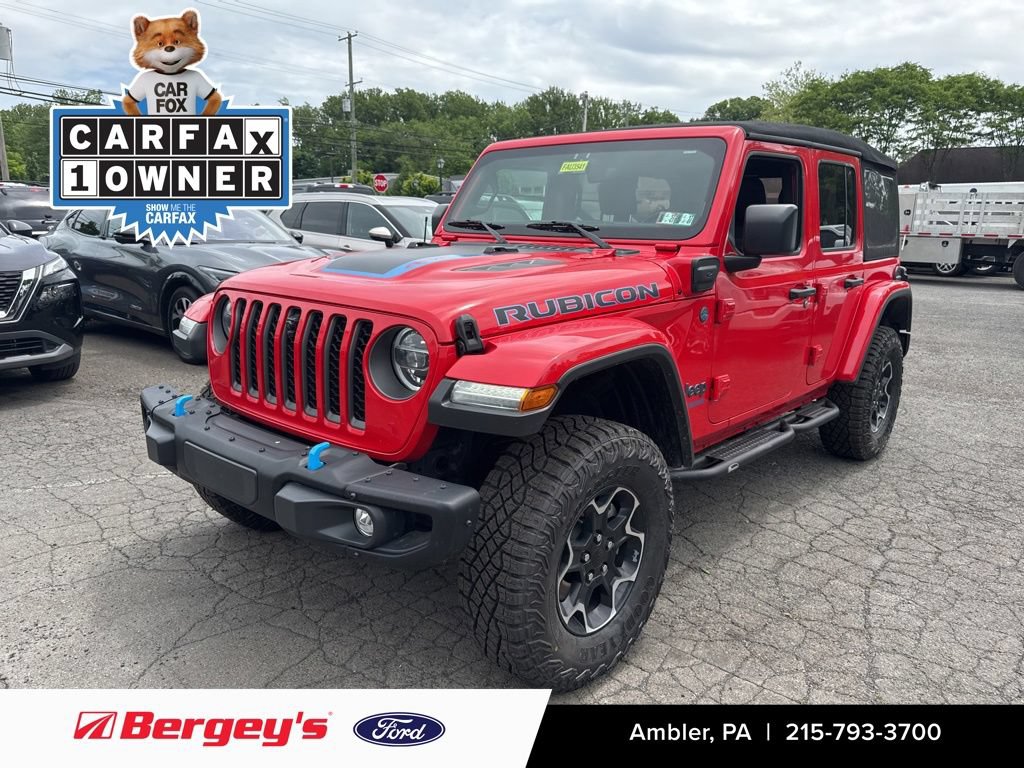 Used 2021 Jeep Wrangler Unlimited Rubicon 4xe w/ Steel Bumper Group AWD/4WD image 1