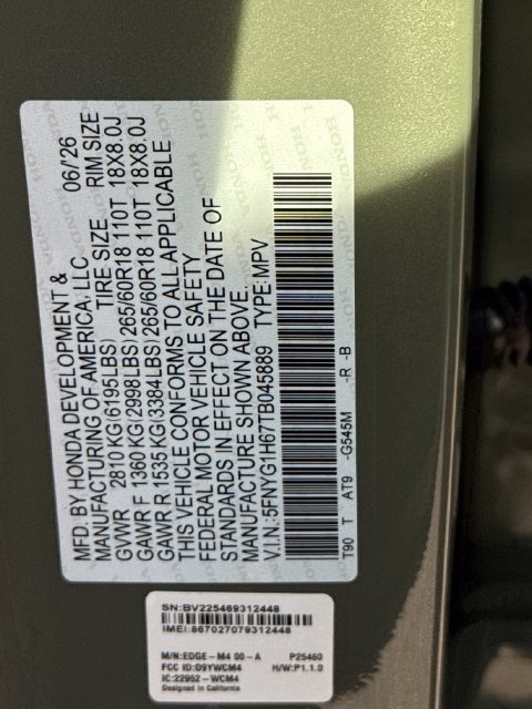 Certified 2026 Honda Pilot TrailSport image 17