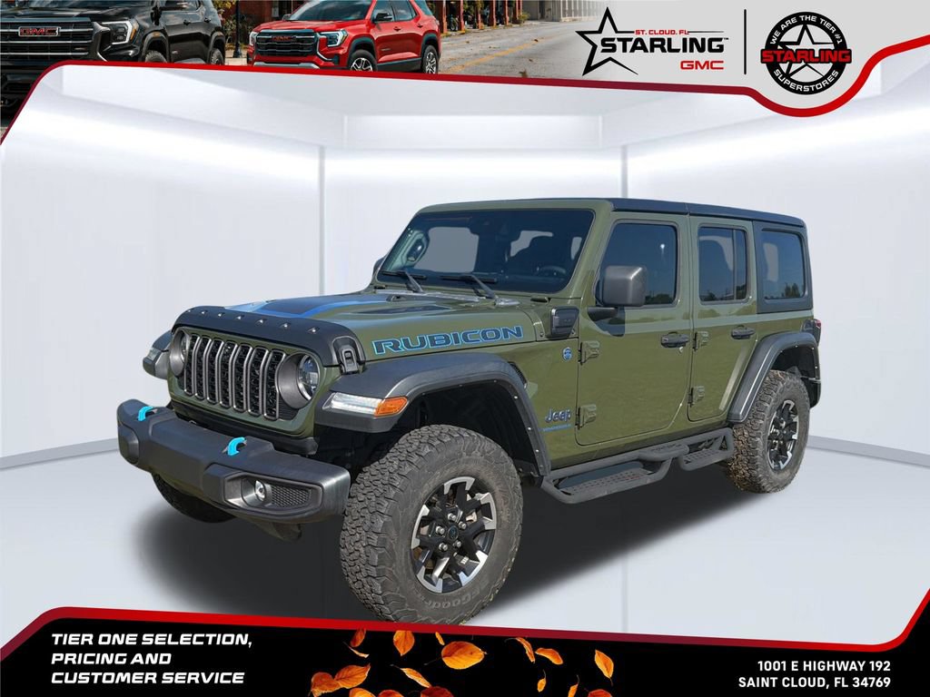 Used 2024 Jeep Wrangler Unlimited Rubicon 4xe w/ Technology Group