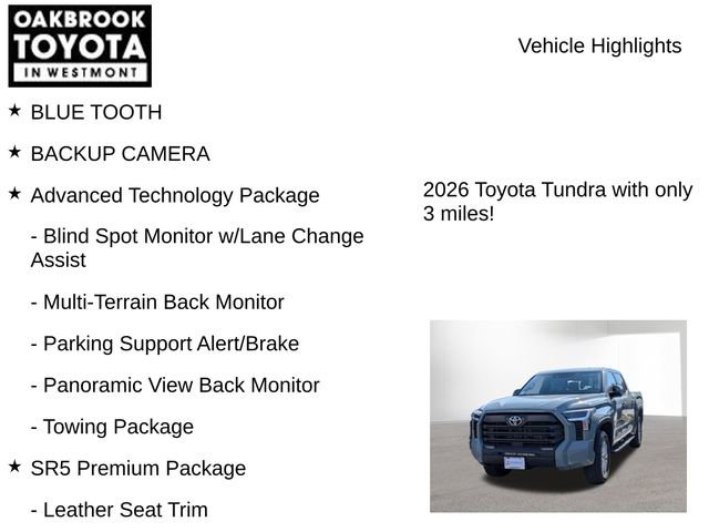 New 2026 Toyota Tundra SR5 image 2