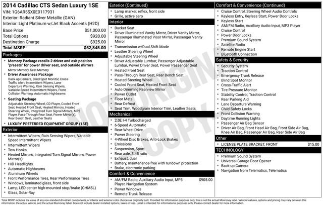 Used 2014 Cadillac CTS Luxury image 34