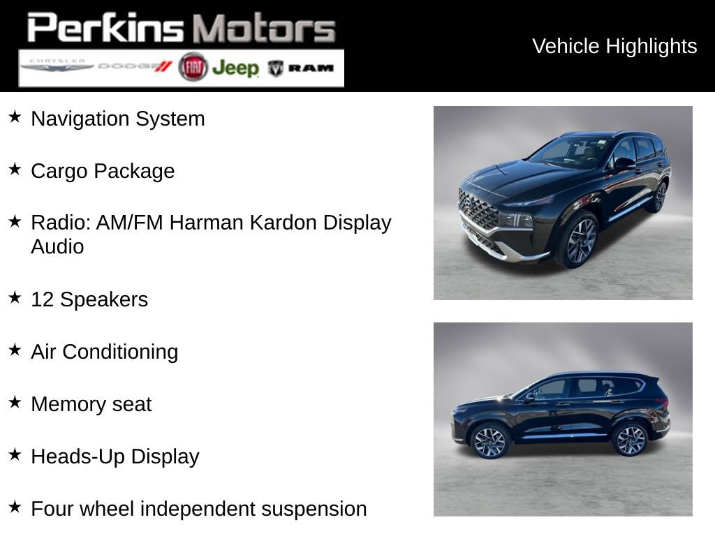 Used 2023 Hyundai Santa Fe Calligraphy w/ Cargo Package image 2