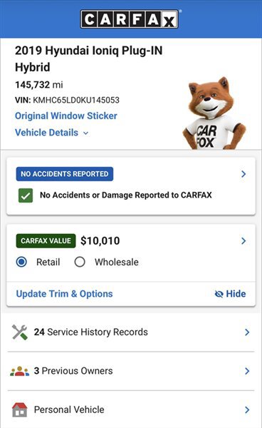 Used 2019 Hyundai Ioniq Plug-In Hybrid FWD image 3