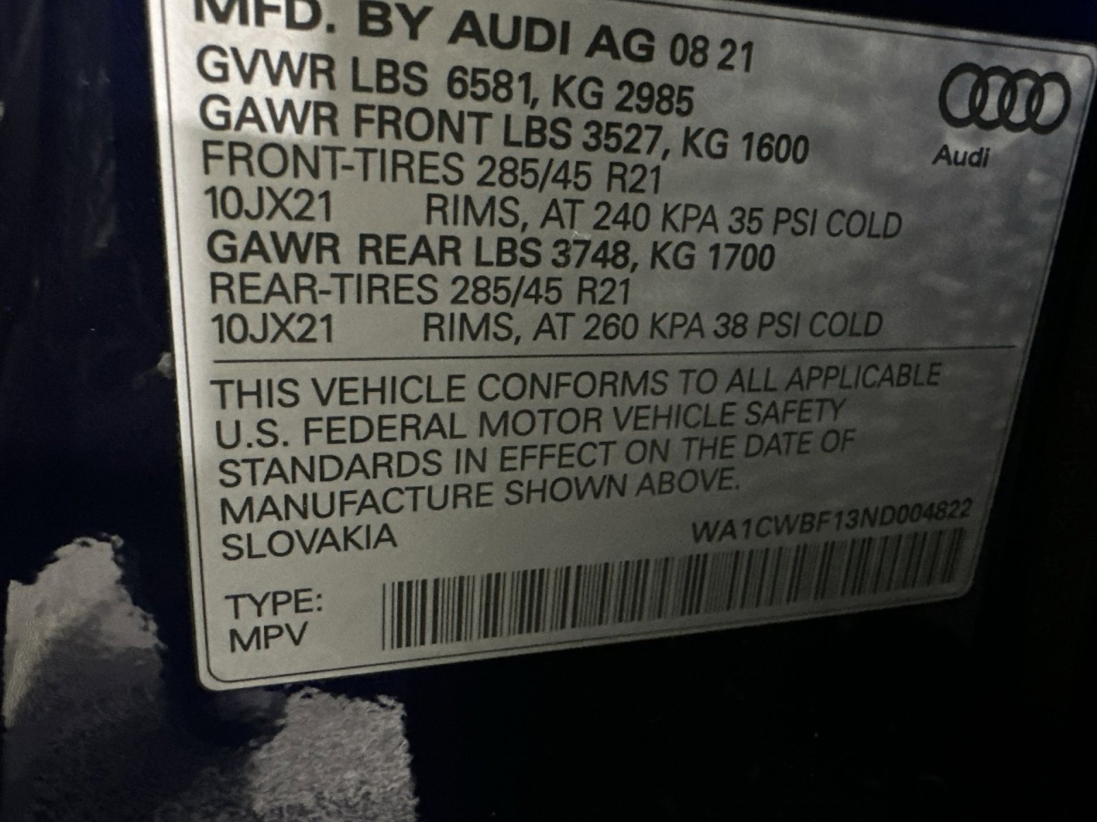 Used 2022 Audi SQ8 Prestige w/ Prestige Package image 40