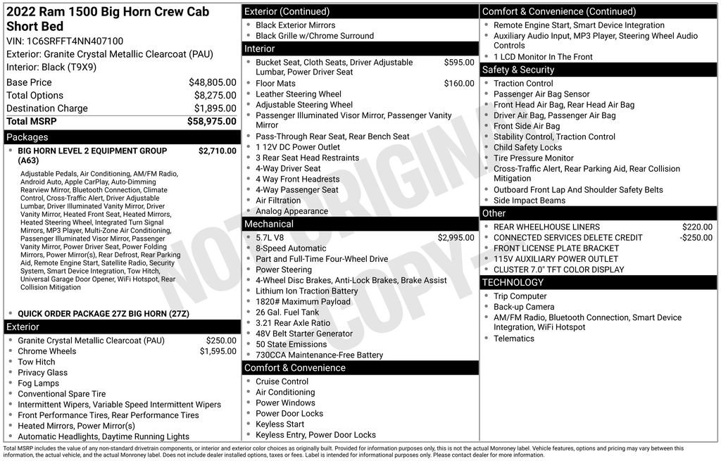 Used 2022 RAM 1500 Big Horn image 35