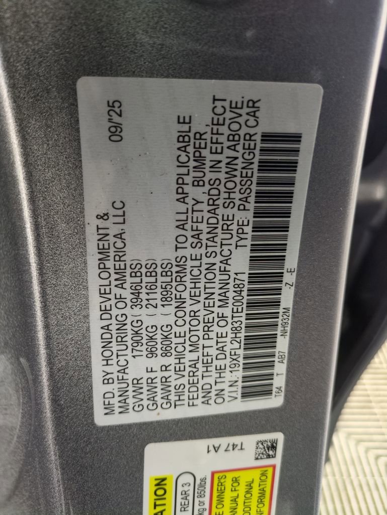 Certified 2026 Honda Civic Sport image 32