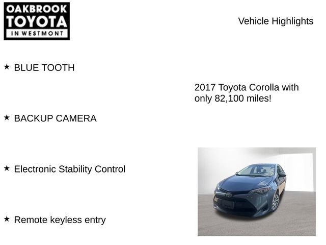Used 2017 Toyota Corolla LE FWD image 7