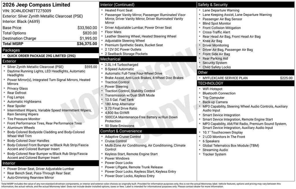 New 2026 Jeep Compass Limited AWD/4WD image 37