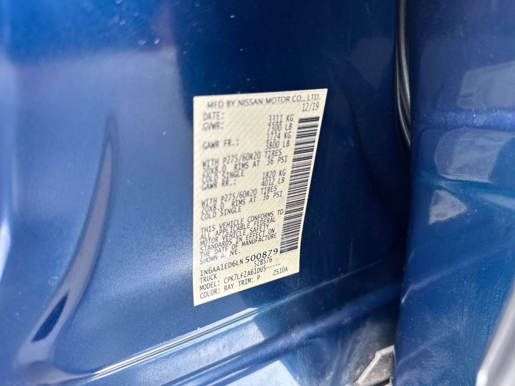 Used 2020 Nissan Titan Platinum Reserve w/ Protection Package 2 AWD/4WD image 28