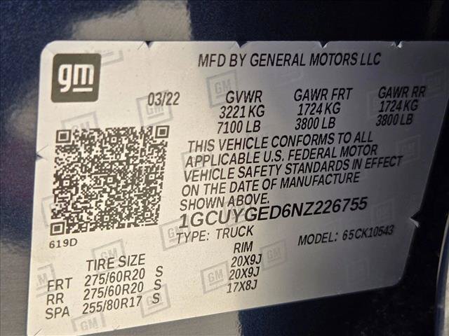Used 2022 Chevrolet Silverado 1500 LTZ w/ Z71 Off-Road Package AWD/4WD image 22