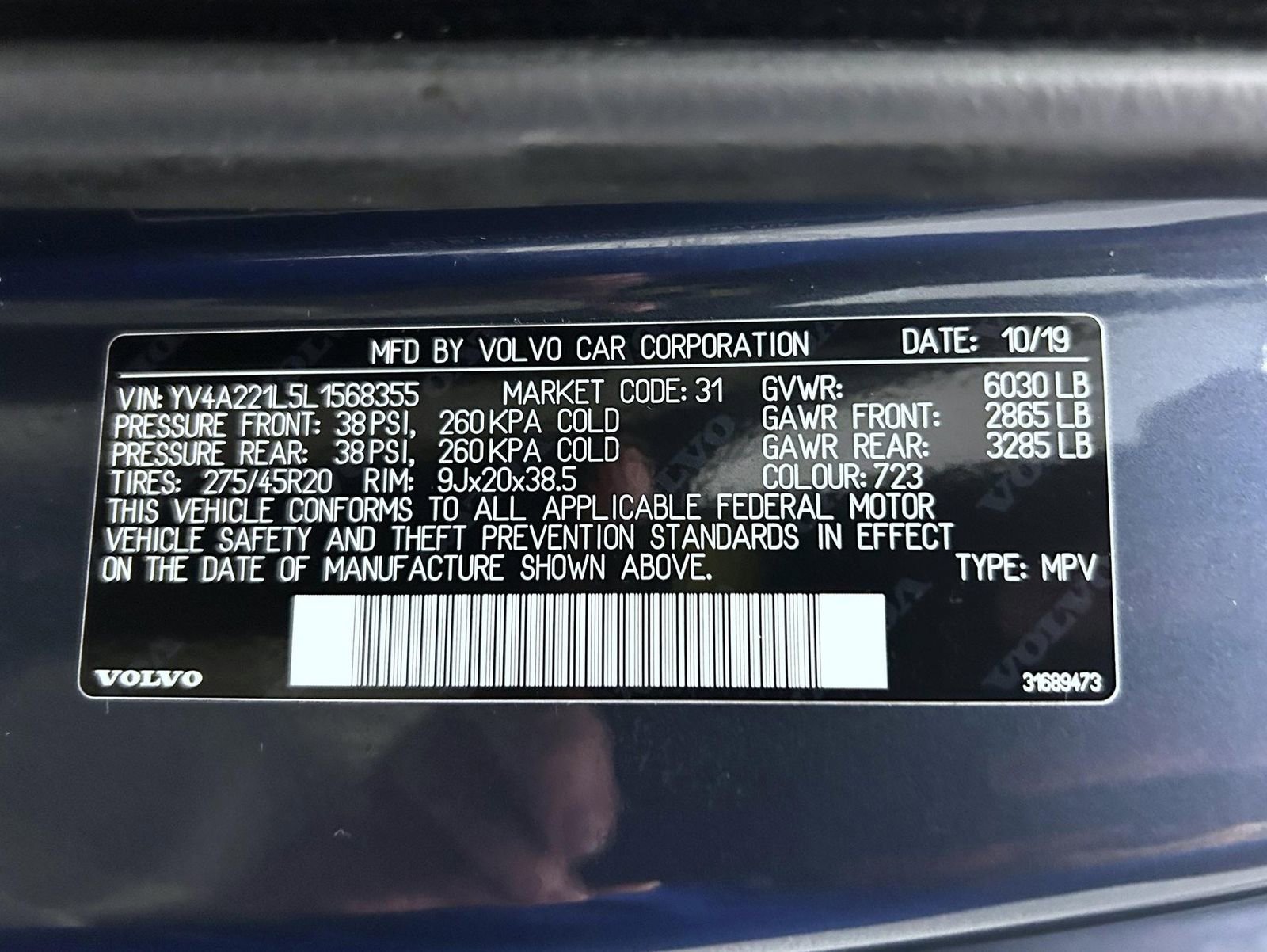 Used 2020 Volvo XC90 T6 Inscription w/ Protection Package Premier AWD/4WD image 26