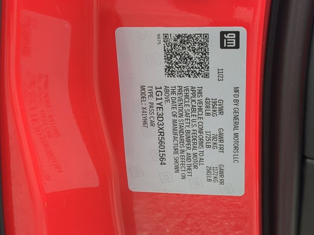 Used 2024 Chevrolet Corvette Z06 w/ Battery Protection Package RWD image 19