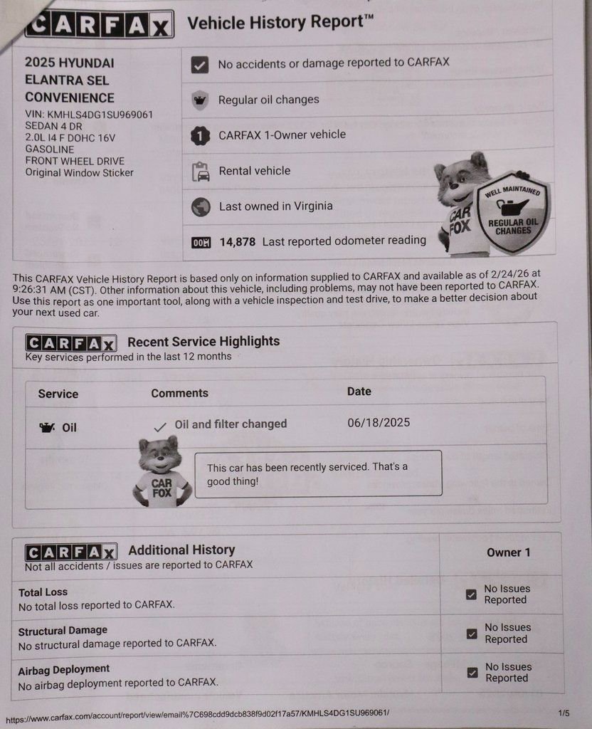 Certified 2025 Hyundai Elantra SEL image 7