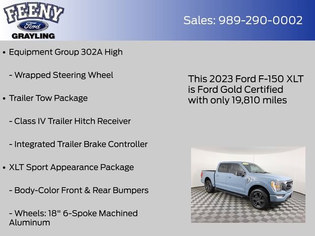 Certified 2023 Ford F150 XLT w/ Equipment Group 302A High AWD/4WD image 16