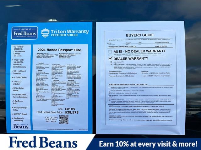 Used 2021 Honda Passport Elite image 37